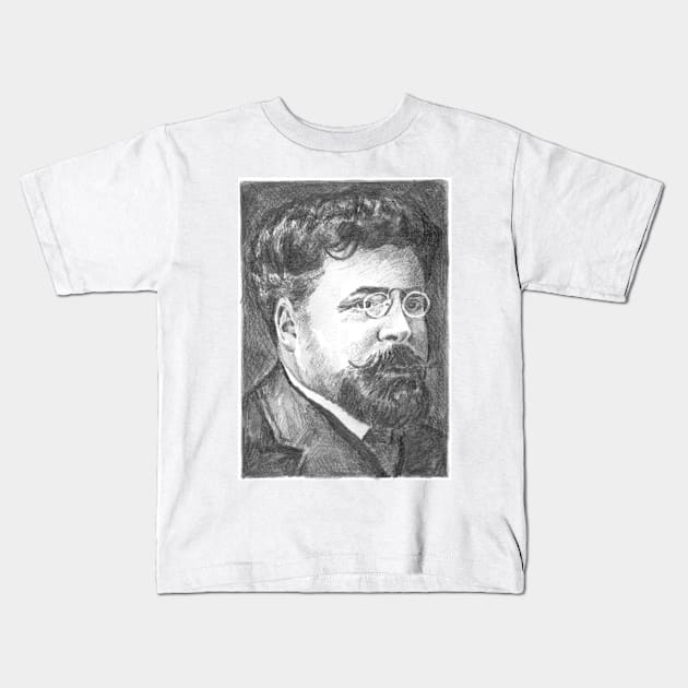 Gaston Leroux Kids T-Shirt by BarnabyEdwards